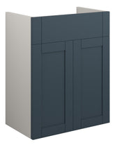 Abakan 500mm Standard Basin Unit - Matt Arley Blue (Grey Cab)