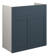 Abakan 600mm Standard Basin Unit - Matt Arley Blue (Grey Cab)