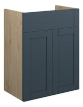 Abakan 500mm Standard Basin Unit - Matt Arley Blue (Oak Cab)