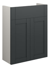 Abakan 500mm Slim Basin Unit - Matt Graphite Grey (Grey Cab)