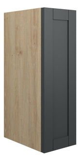 Abakan 200mm Standard Toilet Roll Unit - Matt Graphite Grey (Oak Cab)