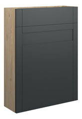 Abakan 600mm Slim WC Unit - Matt Graphite Grey (Oak Cab)