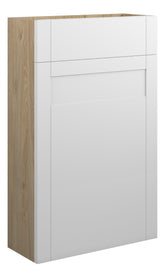 Abakan 500mm Slim WC Unit - Matt White (Oak Cab)