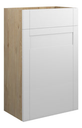 Abakan 500mm Standard WC Unit - Matt White (Oak Cab)
