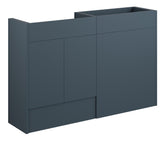 Eder 1236mm Standard Basin & WC Unit Pack - Matt Arley Blue (Oak Cab)