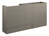 Eder 1536mm Standard Basin WC & 1 Door Unit Pack - Matt Stone (Oak Cab)