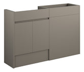 Cauvery 1236mm Standard Basin & WC Unit Pack - Matt Stone (Oak Cab)