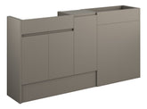 Cauvery 1536mm Standard Basin WC & 1 Door Unit Pack - Matt Stone (Grey Cab)