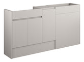 Cauvery 1536mm Standard Basin WC & 1 Door Unit Pack - Matt Dove Grey (Oak Cab)
