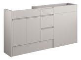 Cauvery 1536mm Standard Basin WC & 3 Drawer Unit Pack - Matt Dove Grey (Grey Cab)