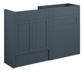 Abakan 1236mm Standard Basin & WC Unit Pack - Matt Arley Blue (Oak Cab)