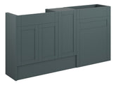 Abakan 1536mm Standard Basin WC & 1 Door Unit Pack - Matt Green Camo (Grey Cab)
