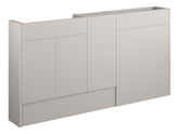 Eder 1536mm Slim Basin WC & 1 Door Unit Pack - Matt Dove Grey (Grey Cab)