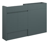 Cauvery 1236mm Slim Basin & WC Unit Pack - Matt Green Camo (Grey Cab)