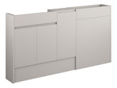 Cauvery 1536mm Slim Basin WC & 1 Door Unit Pack - Matt Dove Grey (Grey Cab)