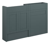 Abakan 1236mm Slim Basin & WC Unit Pack - Matt Green Camo (Oak Cab)