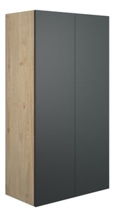 Eder 600mm Standard 2 Door Storage Unit - Matt Graphite Grey (Oak Cab)