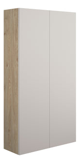 Eder 600mm Slim 2 Door Storage Unit - Matt Dove Grey (Oak Cab)