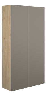 Eder 600mm Slim 2 Door Storage Unit - Matt Stone (Oak Cab)