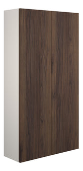 Eder 600mm Slim 2 Door Storage Unit - Warm Walnut (Grey Cab)