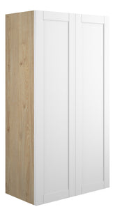 Abakan 600mm Standard 2 Door Storage Unit - Matt White (Oak Cab)