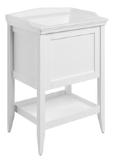 Didessa 650mm Floor Standing 1 Drawer Basin Unit w/Basin - Matt White