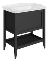 Didessa 800mm Floor Standing 1 Drawer Basin Unit w/Basin - Matt Anthracite