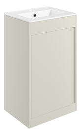 Elchaig 510mm Floor Standing Unit Inc. Basin - Matt Latte