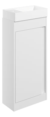 Elchaig 410mm Floor Standing Unit Inc. Basin - White Gloss
