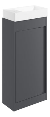 Elchaig 410mm Floor Standing Unit Inc. Basin - Matt Graphite Grey