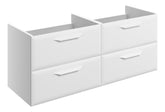 Miramichi 1200mm Wall Hung 4 Drawer Basin Unit (No Top) - Matt White