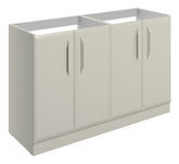 Miramichi 1200mm Floor Standing 4 Door Basin Unit (No Top) - Matt Latte