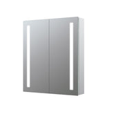 Sarke 600mm 2 Door Front-Lit LED Mirror Cabinet