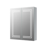 Sunrise 600mm 2 Door Front-Lit LED Mirror Cabinet