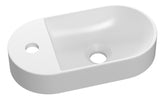Belize 380x200mm Mini Resin Washbowl - White