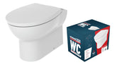 Rimless Back To Wall WC & Soft Close Seat