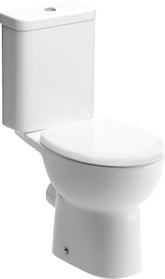 Tus Close Coupled Open Back WC & Soft Close Seat