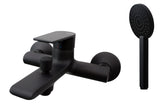 Vema Timea Wall Mounted Bath/Shower Mixer - Matt Black