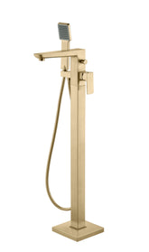 Berriedale Floor Standing Bath/Shower Mixer - Brushed Brass