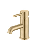 Pease Basin Mixer & Waste - Brushed Brass