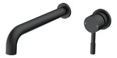 Pease 220mm Wall Mounted Basin Mixer - Matt Black