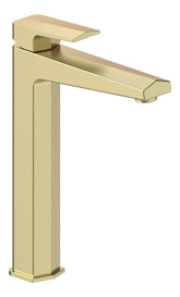 Rodela Tall Basin Mixer - Brushed Brass