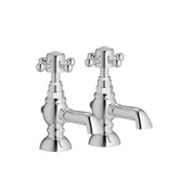 Tain Basin Pillar Taps - Chrome