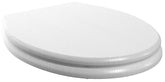 Sherford Soft Close Toilet Seat - Satin White Wood Effect