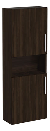 VitrA Root Flat 55cm 2 Door Semi-Tall Unit (LH Hinge) - Walnut