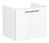 VitrA Root Flat 60cm 1 Drawer Washbasin Unit - High Gloss White