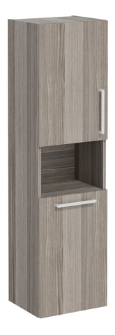 VitrA Root Flat 40cm 2 Door Semi-Tall Unit w/Laundry Basket (LH Hinge) - Cordoba