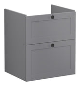 VitrA Root Classic 60cm 2 Drawer Washbasin Unit - Matt Grey