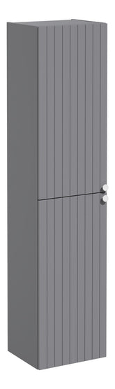 VitrA Root Groove 40cm 2 Door Tall Unit (LH Hinge) - Matt Grey