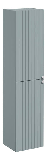 VitrA Root Groove 40cm 2 Door Tall Unit (LH Hinge) - Matt Fjord Green